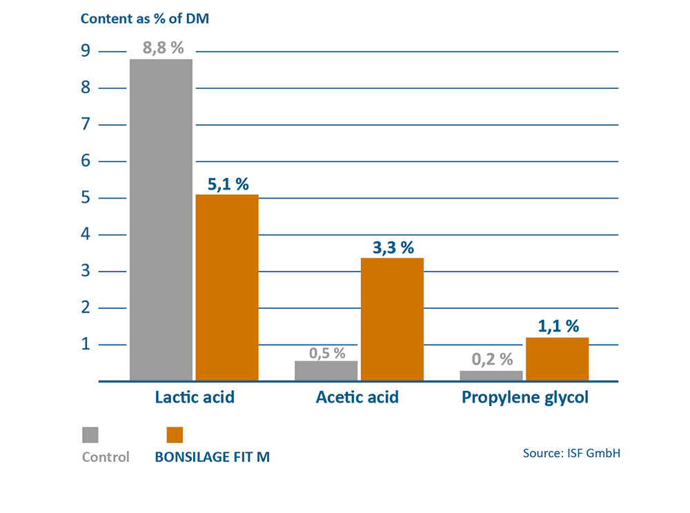 BONSILAGE FIT M measurably increases cow fitness